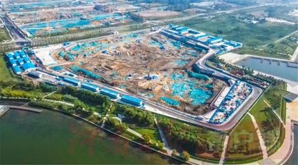 空中絲路中心永久會(huì)址項(xiàng)目為國慶獻(xiàn)禮